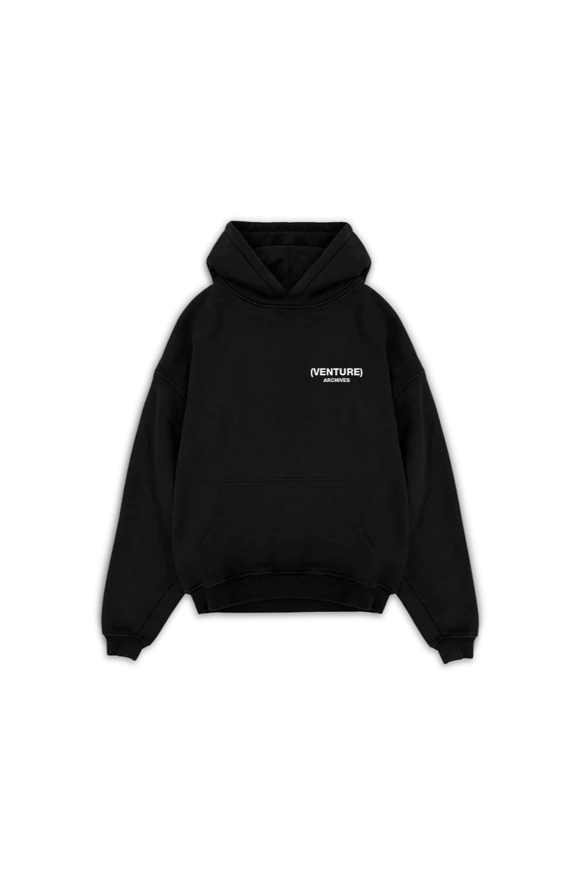 BLACK LOGO HOODIE