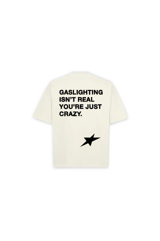 WHITE GASLIGHTING T-SHIRT