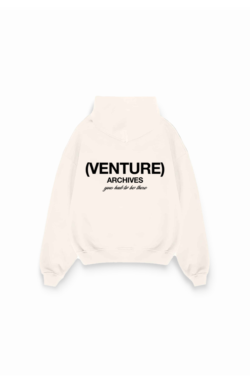 WHITE LOGO HOODIE